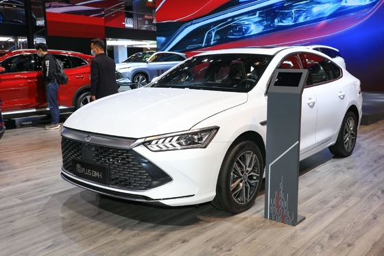 Maximaal vermogen 150-200 PS BYD Qin Plus Dm-I Hybride elektrisch voertuig Sedan Links stuur