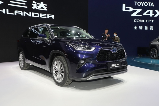 Intelligente 2.5L Toyota Highlander Hybrid met leerzitjes en elektrische parkeerrem