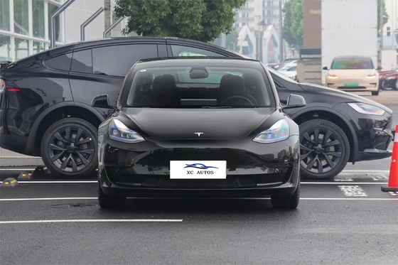 8 maanden oude Tesla Model 3 Gebruikte energie elektrische auto auto met voor 4 achter 4 radar