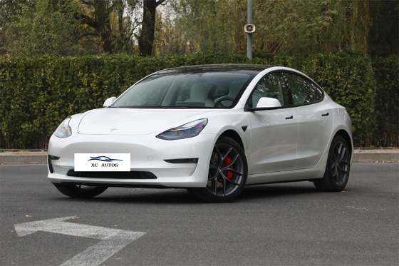 8 maanden oude Tesla Model 3 Gebruikte energie elektrische auto auto met voor 4 achter 4 radar