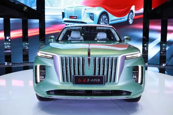 LED koplampen en ABS 2024 Hongqi E-HS9 elektrische auto voor de nieuwste energie voertuigen