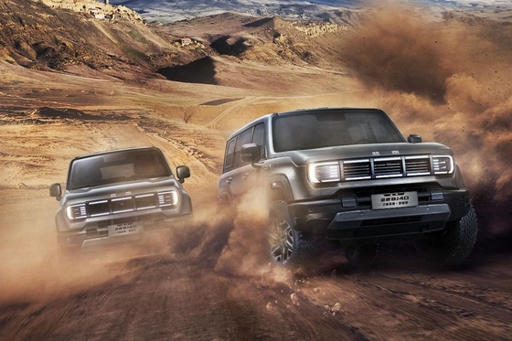 Beijing Bj40 Zonnedak Benzine SUV Auto 2,3t Groot voertuig Gebruikte auto